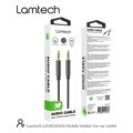 lamtech audiocable braided 1m 35mm to 35mm black lam445080 extra photo 9