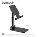 lamtech 2in1 folding desktop stand for smartphones and tablets black lam111689 extra photo 2