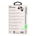 lamtech multi card reader black silver lam050127 extra photo 1