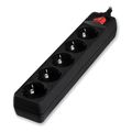 lamtech power strip with switch 5 outlets black 15m lam023749 extra photo 1