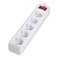 lamtech power strip with switch 5 outlets white 15m lam023732 extra photo 1