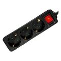lamtech power strip with switch 3 outlets black 15m lam023701 extra photo 2