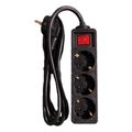 lamtech power strip with switch 3 outlets black 15m lam023701 extra photo 3