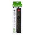 lamtech 4way surge protector with 2xusb 4xschuko black 15m lam111931 extra photo 1