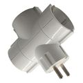 lamtech power socket splitter with 3 schuko outlets white lam023770 extra photo 4