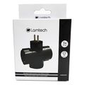 lamtech power socket splitter with 3 schuko outlets black lam023787 extra photo 3