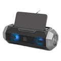 lamtech portable fm radio speaker with flashlight mobile phone holder lam023152 extra photo 3