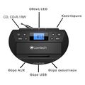 lamtech bluetooth radio cd cassette boombox black lam112525 extra photo 5