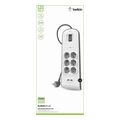 belkin bsv604vf2m surge plus white 6 ac outlets 24a usb 650j 2m extra photo 2