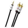 oehlbach i connect j kalodio ixoy foritis syskeyis 35mm jack 2 x rca 3m black temaxio extra photo 1