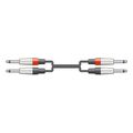 chord 2m6j j300 kalodio ixoy 2 x 63mm mono jack plugs 2 x 63mm mono jack plugs 3m temaxio extra photo 1
