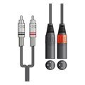 2r 2xm075 kalodio ixoy 2 x rca plugs 2 x xlr male 075m temaxio extra photo 1