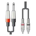 m6j 2r150 kalodio ixoy 63mm mono jack plug 2 x rca plugs 15 m temaxio extra photo 1