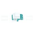 logilink keystone coupler fiber lc duplex multimode aqua white extra photo 2