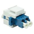 logilink keystone coupler fiber lc duplex singlemode blue white extra photo 1