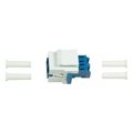 logilink keystone coupler fiber lc duplex singlemode blue white extra photo 2
