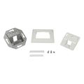 logilink keystone faceplate 45 for 1 module pure white extra photo 2