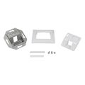 logilink keystone faceplate 45 for 1 module signal white extra photo 2