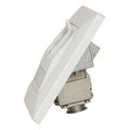 logilink keystone faceplate 45 for 2 modules pure white extra photo 4