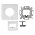 logilink keystone faceplate 90 for 2 modules straight outlet signal white extra photo 3