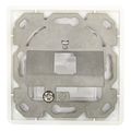 logilink keystone faceplate for 1 module german type pure white extra photo 1