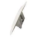 logilink keystone faceplate for 1 module german type pure white extra photo 3