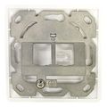 logilink keystone faceplate for 2 modules german type pure white extra photo 1