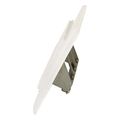 logilink keystone faceplate for 3 modules german type pure white extra photo 3