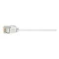 logilink patch cable cat6a tpe slimline white 5m extra photo 1