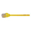 logilink patch cable cat6a tpe slimline yellow 15m extra photo 4
