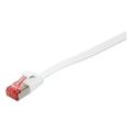 logilink patch cable flat cat6a shielded 025m white extra photo 1
