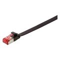 logilink patch cable flat cat6a shielded 1m black extra photo 1