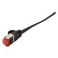 logilink patch cable flat cat6a shielded 1m black extra photo 2