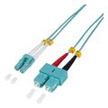 logilink fiber patch cord om3 lc sc 1m duplex extra photo 1