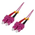 logilink fiber patch cord om4 sc sc 20m duplex extra photo 1