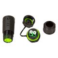 logilink outdoor fiber optic duplex lc connector with cable gland and dust cap extra photo 1