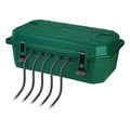 logilink outdoor power distribution box w 4 way outlet strip ip54 green extra photo 3