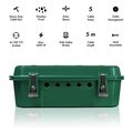 logilink outdoor power distribution box w 4 way outlet strip ip54 green extra photo 4