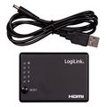 logilink hdmi splitter 1x4 port 4k 30 hz hdcp cec slim extra photo 4