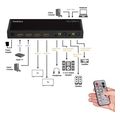 logilink hdmi switch 4x2 port matrix 4k 60 hz hdr arc extract scaler rc extra photo 3
