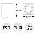 geyer epitoixo spot stroggylo gu10 mayro extra photo 1