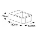 geyer aplika led 6w 3000k 250lm 120x50 ip54 extra photo 1