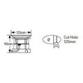 geyer fotistiko led dapedoy 6w 3000k 300lm ip68 f120mm extra photo 1