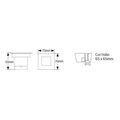 geyer aplika led 1w 3000k 60lm 65x65 ip65 extra photo 1