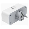 tessan 4 in 1 wall socket 2xschuko 1xtype c1xusb ts ws02de01 extra photo 1
