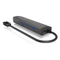 icy box type c 3 port hub with gigabit lan port ib hub1406 c extra photo 2