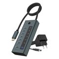 icy box 7 port type c 32 gen2 hub with lcd screen and psu 36w ib hub1457 c31 extra photo 3