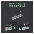 icy box cable management tray for desks white ib ewa100w cm extra photo 4