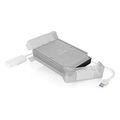 icy box plastic enclosure usb 32 adapter for 25 35 sata iii with 8x card holder ib ac705 6g extra photo 3