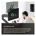 icy box single monitor stand for monitors up to 32 2 9kg vesa max100x100 ib ms203 t extra photo 5